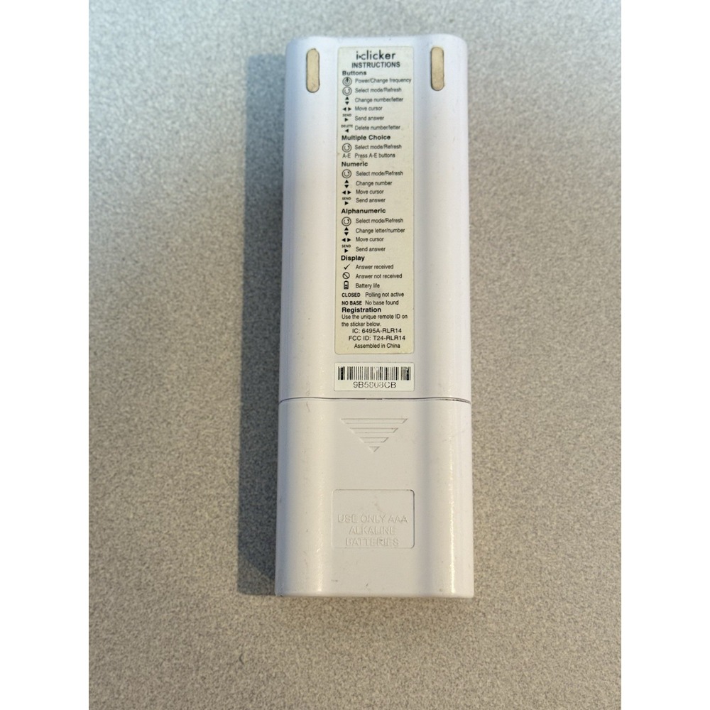 iClicker‎ 2 Student Classroom Response System Remote Control Working - Picture 2 of 4